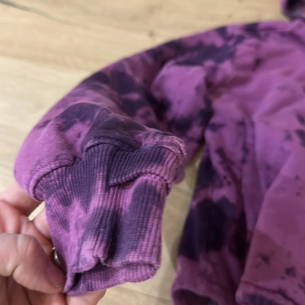 The North Face Purple Tie Dye Kids Pullover Hoodie Medium 7/8